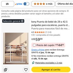 BalanceFrom Baby & Pet Safety Gate 29”–42.5” Wide – Pressure Mounted – White