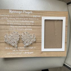 Brand New Marriage Praye Wall Decor Wedding Gifts for Couples Anniversary Unique Christian Gift for Her Him Couples Newlywed Marriage Gift Home Bedroo