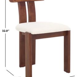 Beautiful Set of 4 Modern Solid Wood Dining Chairs