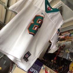 Dolphins Football Jersey Size Youth L 14/16 Years Old