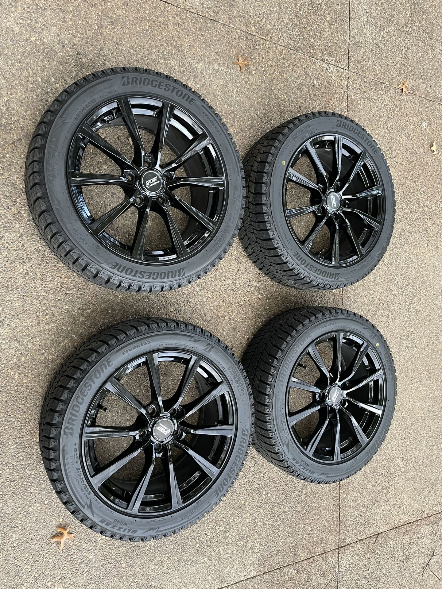 4 Mounted Winter Tires and Rims for Subaru WRX (VB; 2022+)