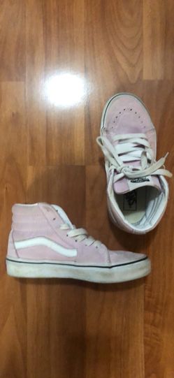 Vans hi-cut light pink shoes in size 13.5