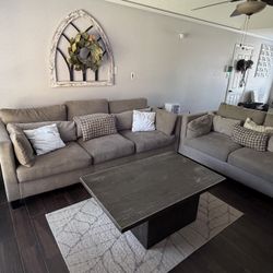 Living Room Set - Couch, End Tables, And Coffee Table