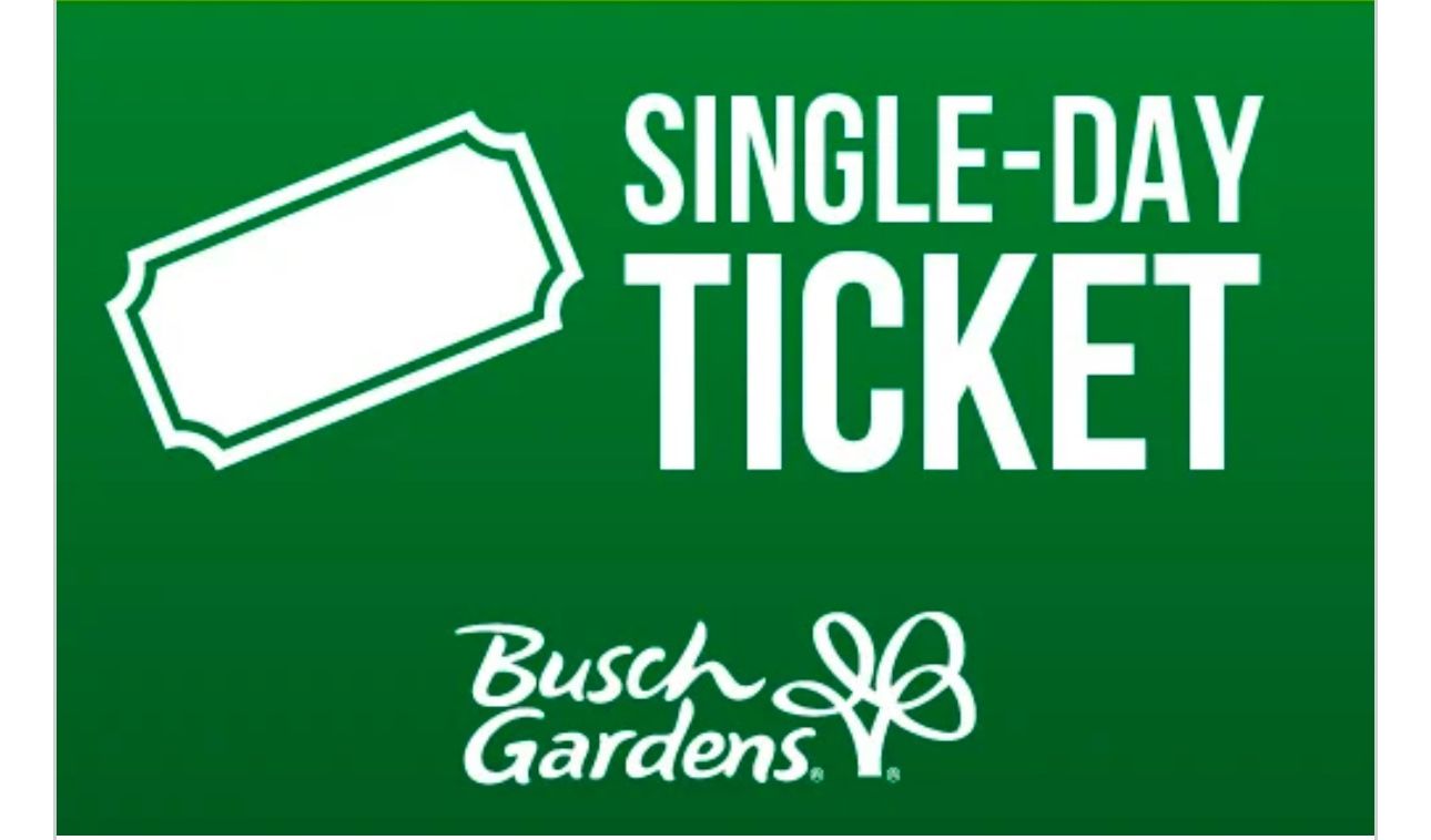 2-Busch Gardens Tickets For Sunday And Monday