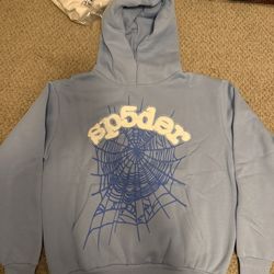 Blue sp5der hoodie Size M
