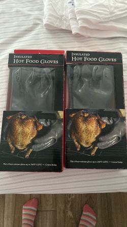 Insulated hot food gloves