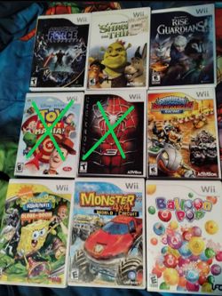 Wii games, $10 each
