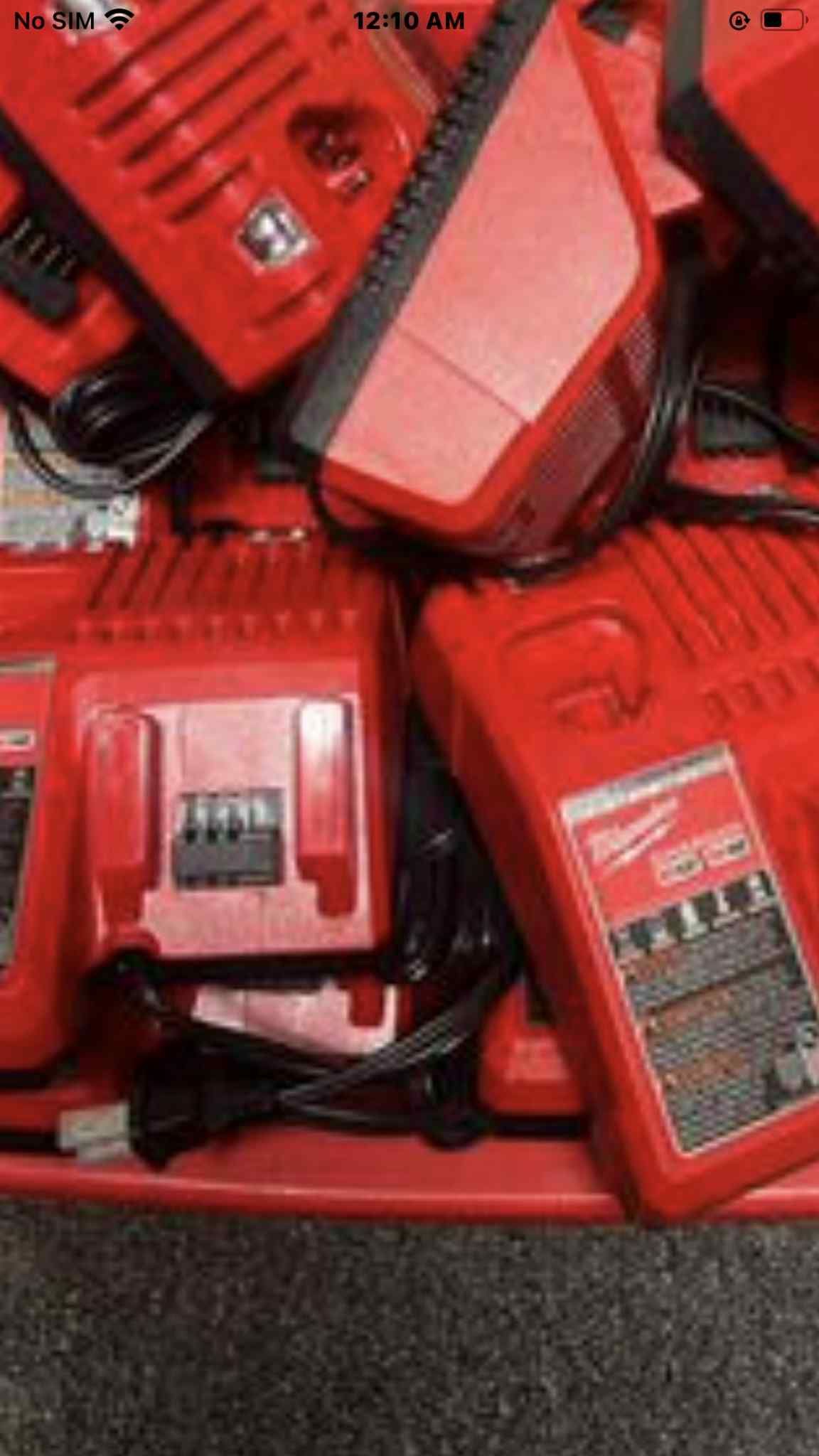 Charge Milwaukee New Each  $40