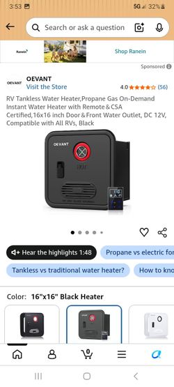 Rv thankless water heater