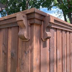 Cedar Fence Corbels