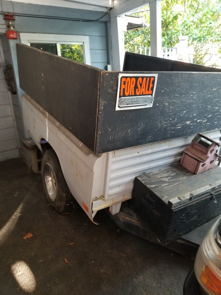 Chevrolet luv utility trailer 64 wide by 74 long asking 600 or best offer.
