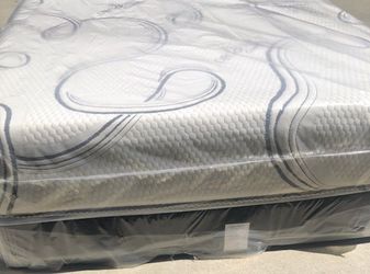 FULL MEMORY FOAM MATTRESS SET WHIT BOX SPRING BRAND NEW ✅️