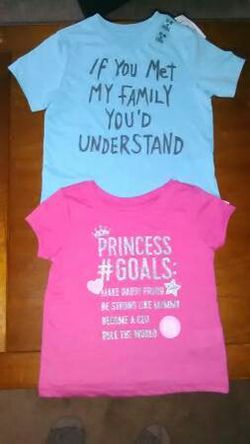 (2) Toddler girl 12/18 month shirts* New w/tags* - $14