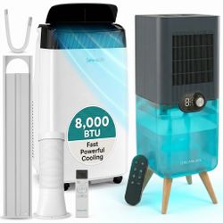 🔥 Phoenix Heat Buster Setup! 8,000 BTU Portable AC + DREAMORA Water Mattress Cooler Combo