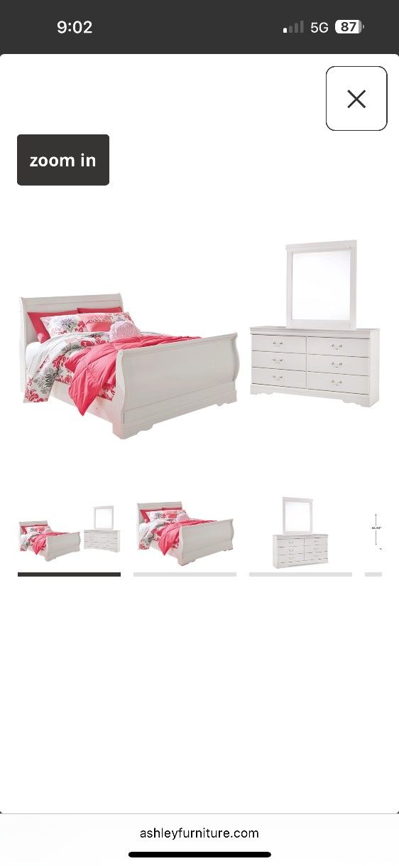 White Full Size Bedroom Set