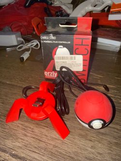 Pokeball Poke Ball Plus Pokemon Nintendo Switch Controller Pikachu and charger