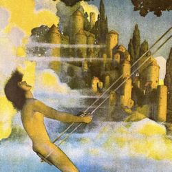 Original Vintage Print Poster Maxfield Parrish Art Deco Nouveau Artist Antique Collectible Neo Classical Allegory Allegorical Painter Illustrator 187