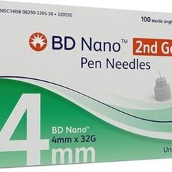 6 Boxes Of BD NANO PEN NEEDLES $10 Each Or 6 For $50
