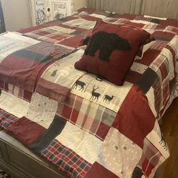 Cal king winter bedspread great Quality Set 