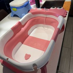 Bañera Para Niña Con Medidor De Temperatura