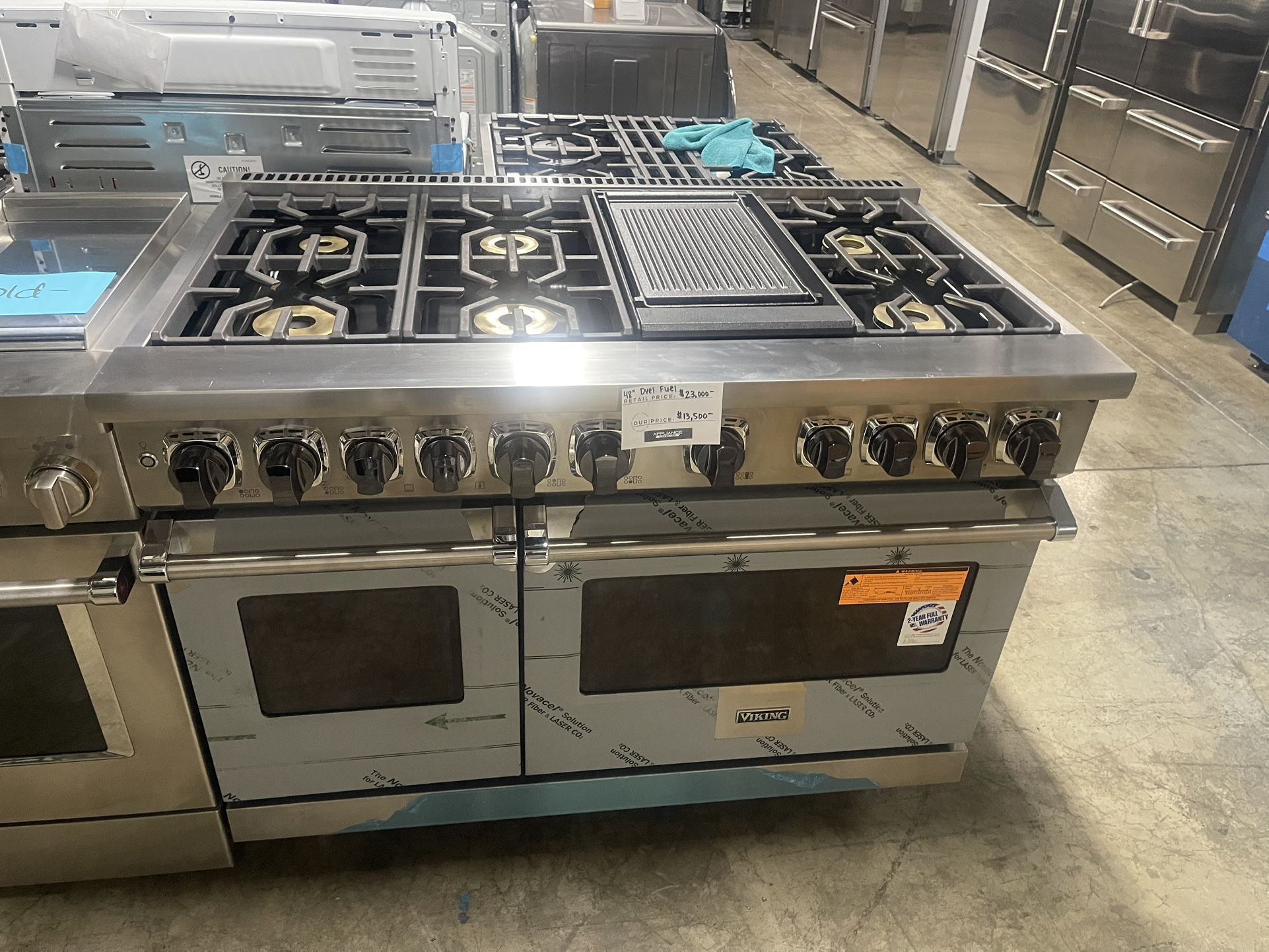 VIKING 7 SERIES DUAL FUEL RANGE 48 INCH WIDE