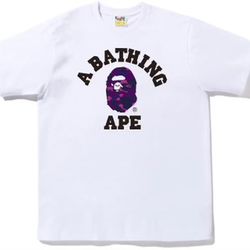 White / Purple Bape