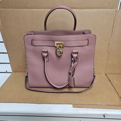 Michael Kors Hamilton Dusty Rose Pink Shoulder Purse