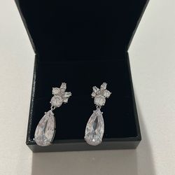 Elegant, Silver Post Earrings