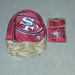 49er Backpack and Lunch Bag