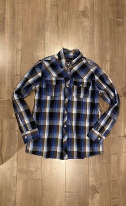 Plaid Mens Button Down