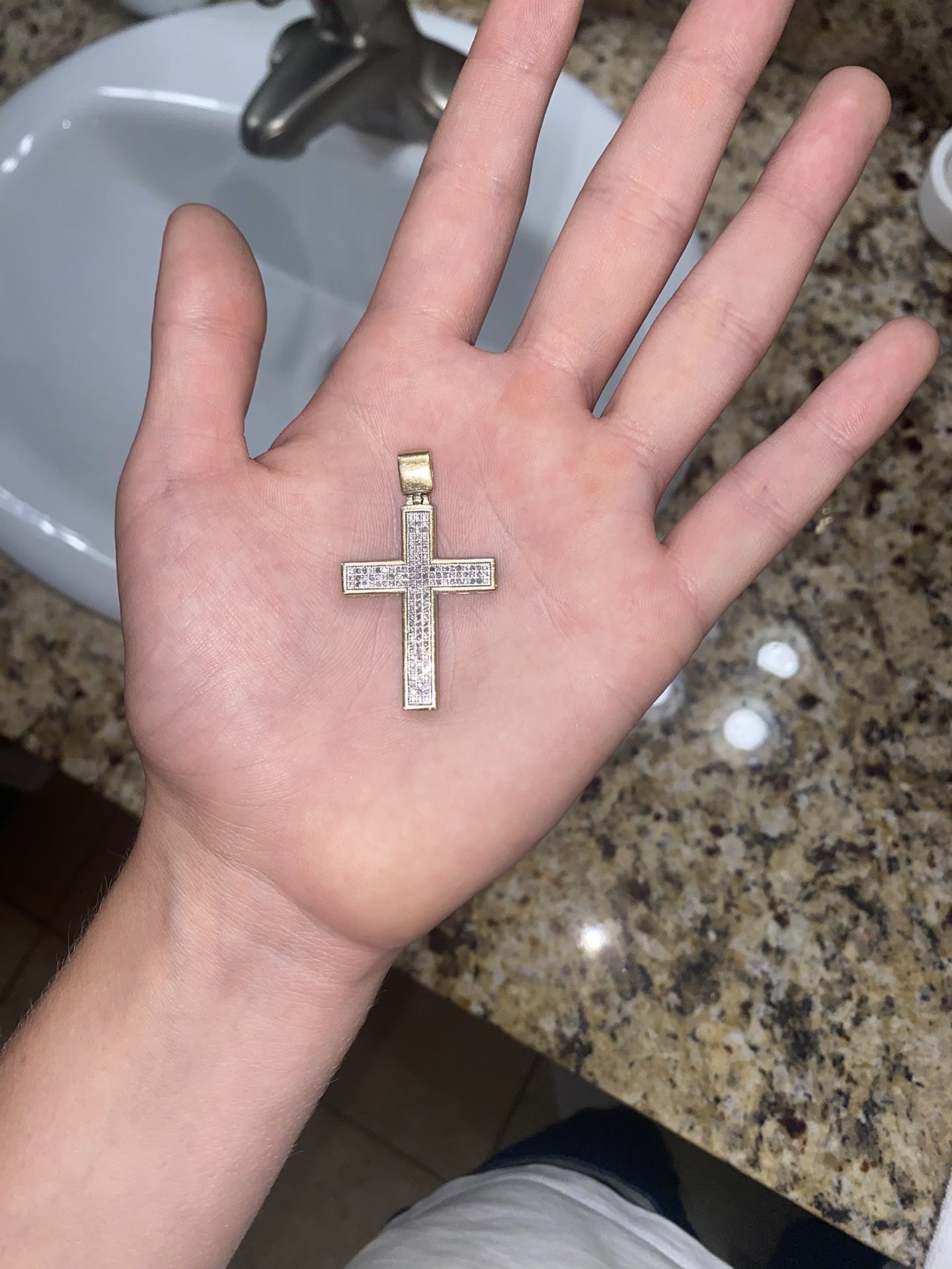 Jesus Cross Pendant With Diamonds
