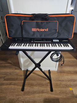 Roland JUNO-D6 Synthesizer Gig Ready Setup - Mint w/ Official Roland Accessories