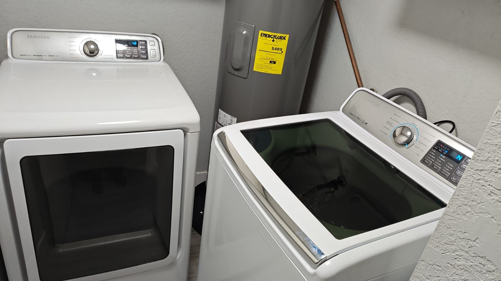 Samsung washer and electric dryer HE King size capacity 5.0&7.4 Cuft