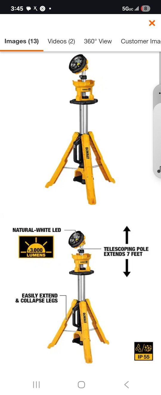 Dewalt Flashlight Stand