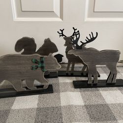 4 Wooden Home  Decorations (4 For $20)