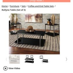 Coffee Tables Set Of 3 (  New Out The Box)