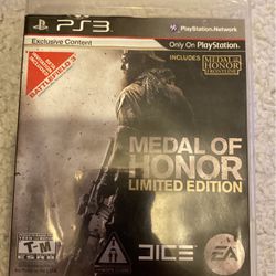 Ps3 Medal Of Honor Limited Edition 