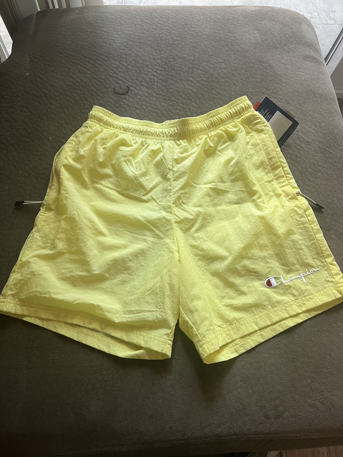 NEW Champion Yellow Short Shorts Small