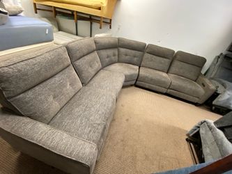 COZY 5PC POWER RECLINING SECTIONAL WITH BLUETOOTH WIRELESS CHARGING