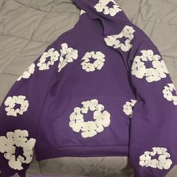 denim tears purple hoodie size medium 