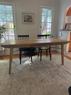 Solid Wood Dining Table 71” - Castlery