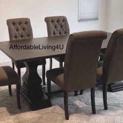 7 Pc Dining Table Set Brand New In Box