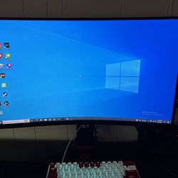 Onn. 165hz 27 Inch Curved Gaming Monitor 