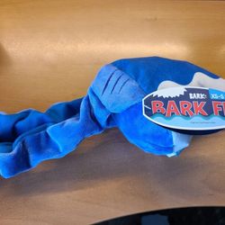 Wearable dog toy shark fin
