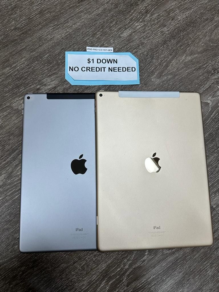 Apple Ipad Pro 12.9 Inch 1st Gen Tablet PAYMENTS AVAILABLE FOR AS LOW AS $1 DOWN NO CREDIT NEEDED