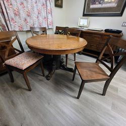 Circular Table With 6 Chairs 