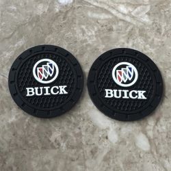 Coasters for Buick  2 pcs car cup holder coasters silicone non slip 2.75" 