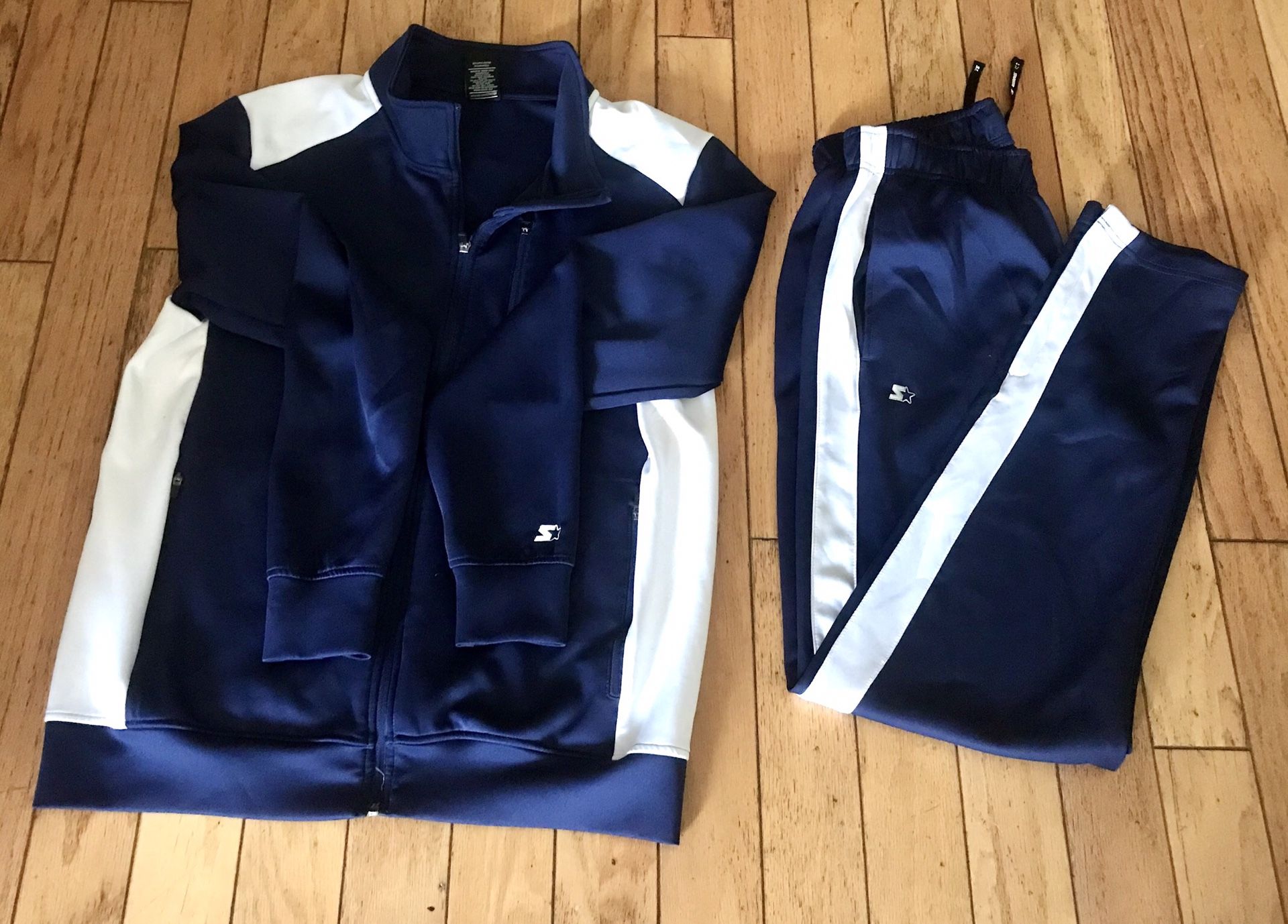 Starter Pair of Athletic Wear, Track Jacket and Jogger Size M