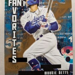 Mookie Betts 2024 Topps Fantasy Favorites (Gold) Ltd. # 12/50
