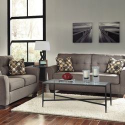 Tibbee Slate Living Room Set

